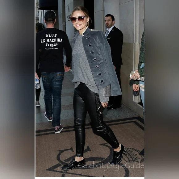 NWT Gray Banana Republic × Olivia Palermo Military Jacket/ Blazer - Picture 2 of 7